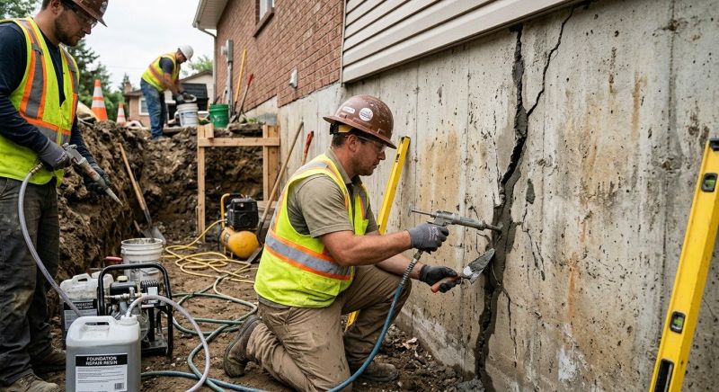 Cracked Foundation Repair in Essex County, MA