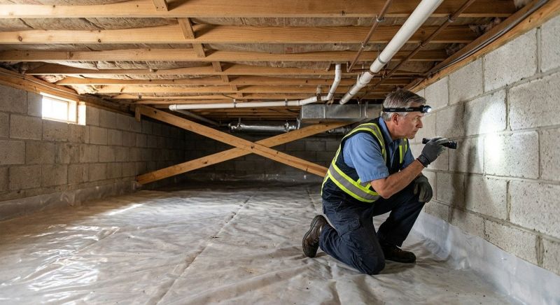 Crawl Space Leveling in North Andover, MA