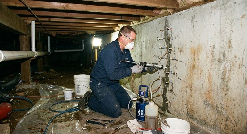 Crawlspace Foundation Repair in Seabrook, NH