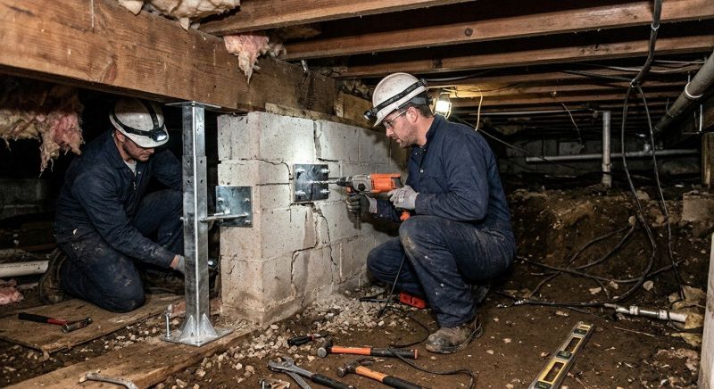 Crawlspace Foundation Repair in Seabrook, NH