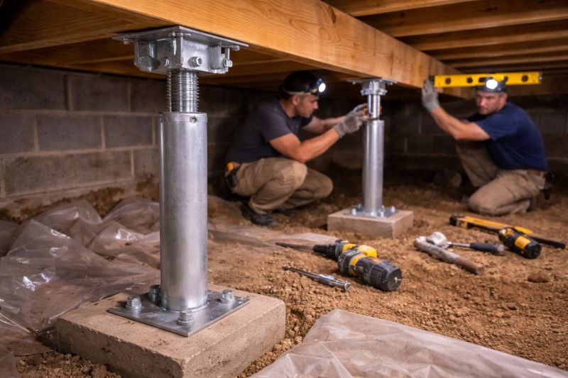 Crawlspace Structural Repair in North Andover, MA