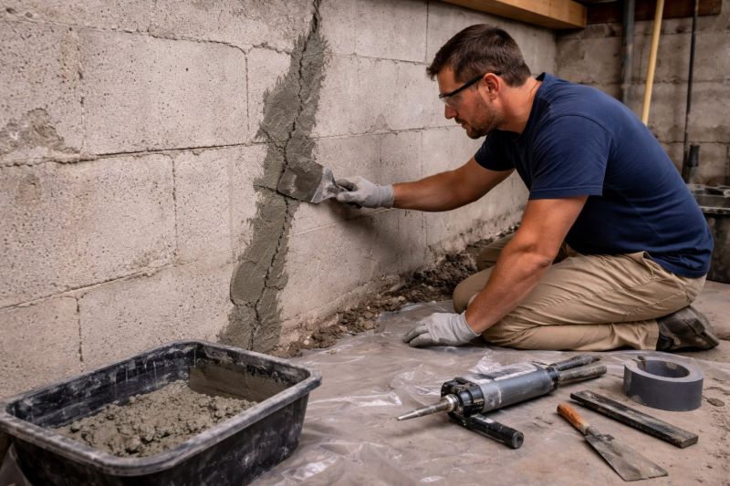 Foundation Crack Repair in Essex, MA