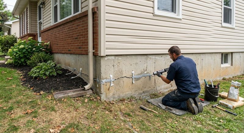 Foundation Cracks Repair in North Andover, MA