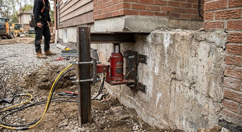 Foundation Jacking in Carlisle, MA