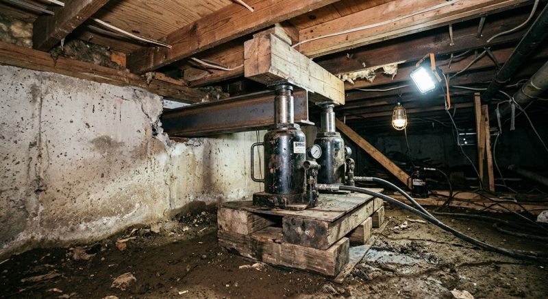 Foundation Jacking in Chelsea, MA