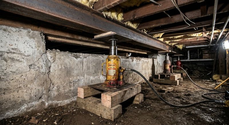 Foundation Jacking in Danville, NH