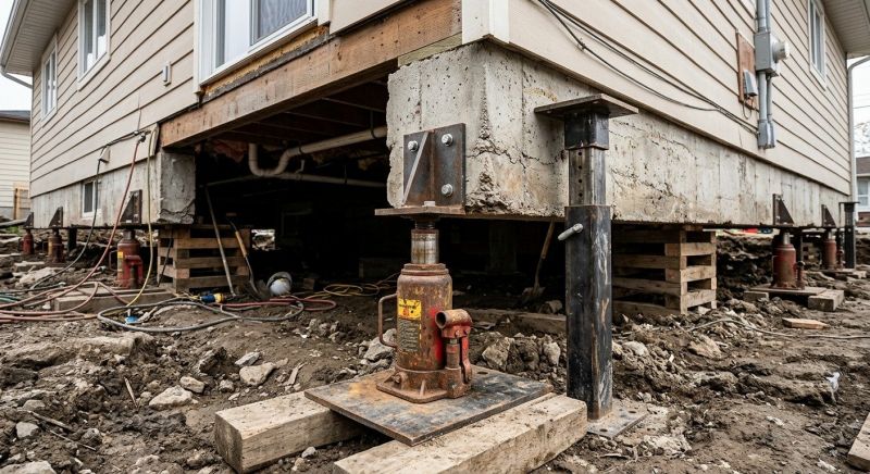 Foundation Jacking in Salem, NH