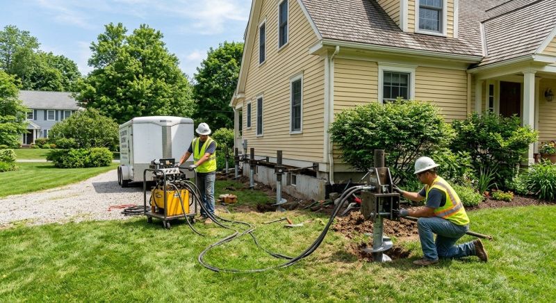 Foundation Lifting in Andover, MA