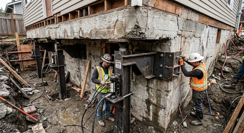 Foundation Lifting in Lawrence, MA