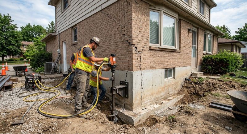 Foundation Lifting in North Andover, MA