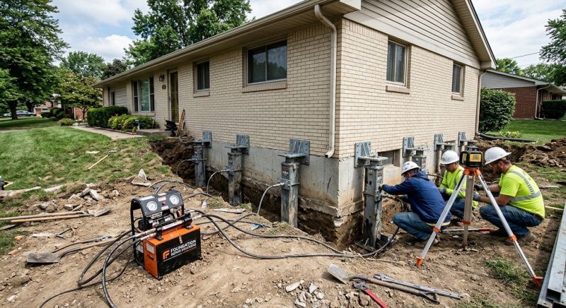 Foundation Pier Leveling in North Andover, MA