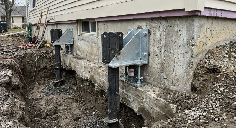 Foundation Pier Leveling in North Andover, MA