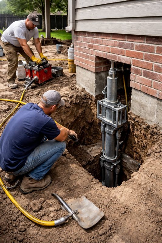 Foundation Pier Repair in North Andover, MA