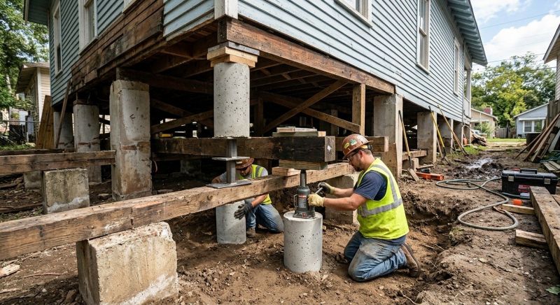 Foundation Pier Repair in North Andover, MA