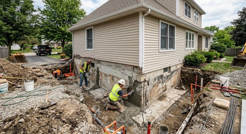 Foundation Restoration in North Andover, MA