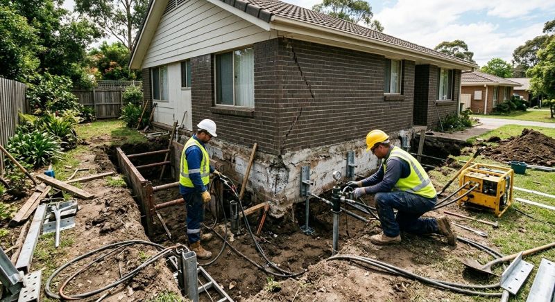 Foundation Stabilizing in Boxford, MA