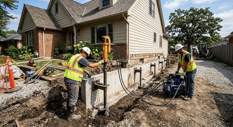 Foundation Stabilizing in North Andover, MA