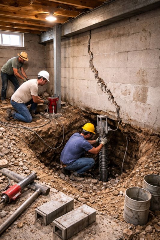 Foundation Structural Repair in North Chelmsford, MA