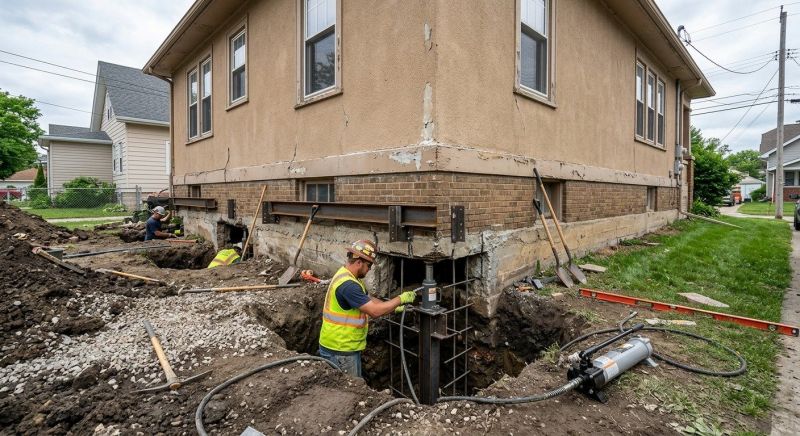 Foundation Underpinning in North Andover, MA