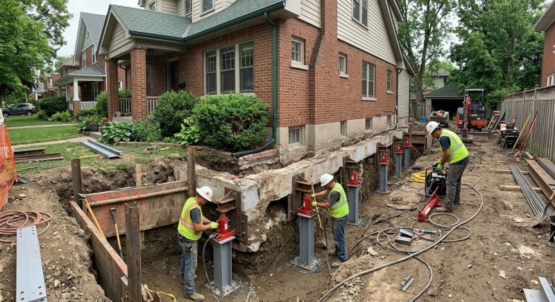 House Underpinning in North Andover, MA