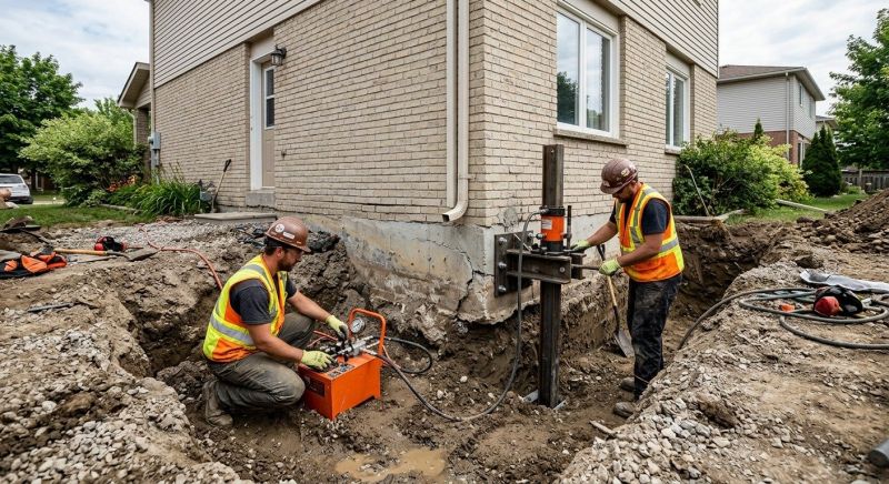 Sinking Foundation Lifting in North Andover, MA