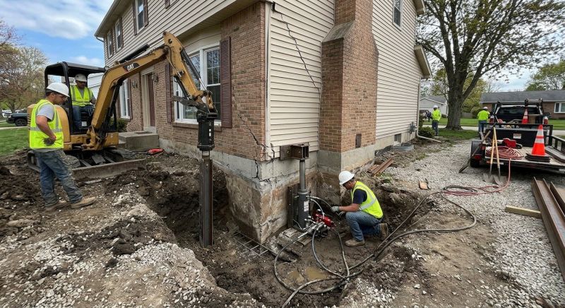 Sinking Foundation Repair in Lincoln, MA