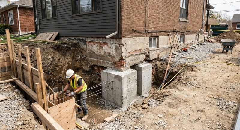 Structural Underpinning in North Andover, MA