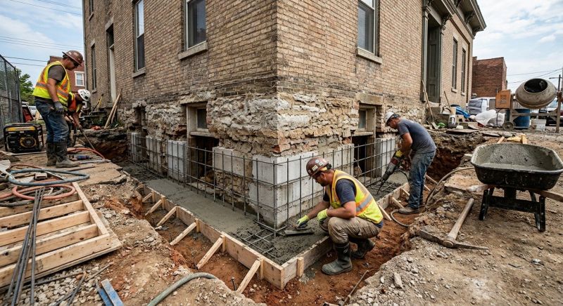 Structural Underpinning in North Andover, MA