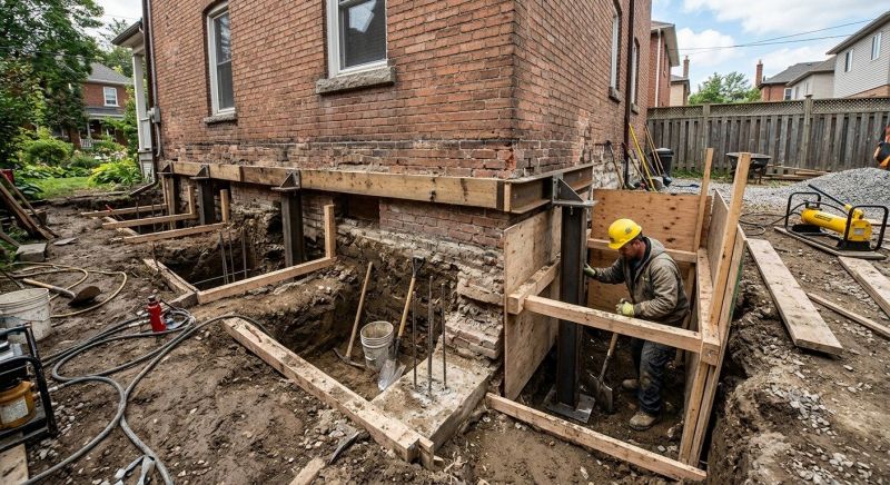 Structural Underpinning in North Andover, MA